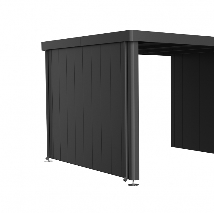 Neo sidovägg till sidotak 3A/3B/3C/3D - metallic silver