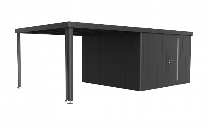 Neo sidovägg till sidotak 3A/3B/3C/3D - metallic kvarts-grå