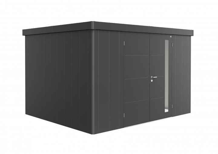 Neo trädgårdsskjul 3D - metallic mörkgrå