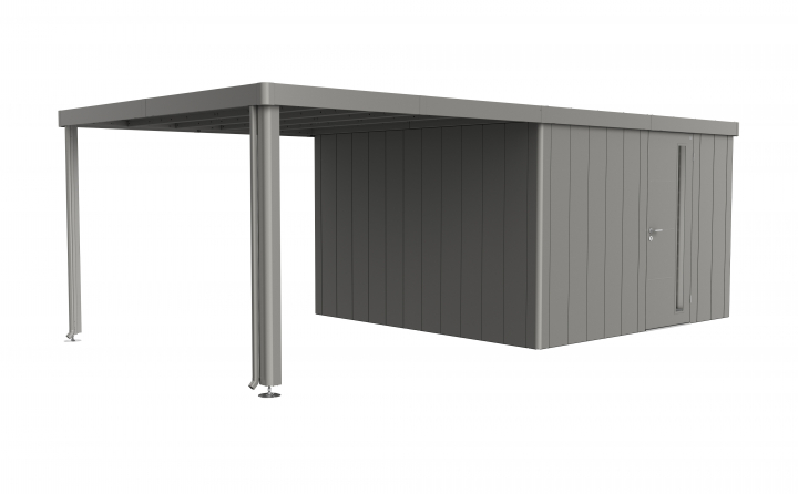 Neo sidovägg till sidotak 4A/4B/4C/4D - metallic kvarts-grå