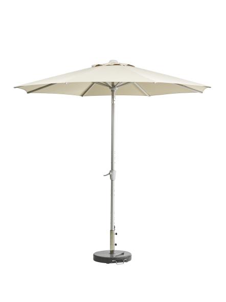 Abriola parasoll Ø 2,7 m - silver/champagne
