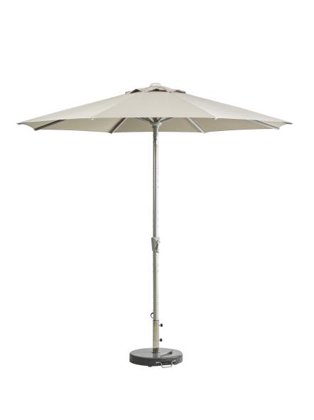 Abriola parasoll Ø 2,7 m - silver/taupe