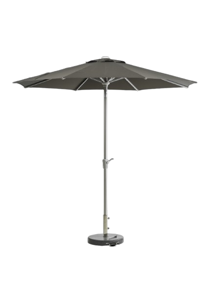 Abriola parasoll Ø 2,7 m - silver/charcoal black