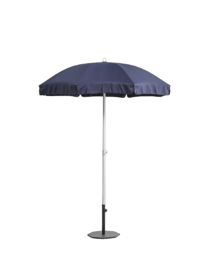 Follina push-up parasoll Ø 1,8 m - shiny white/navy blue