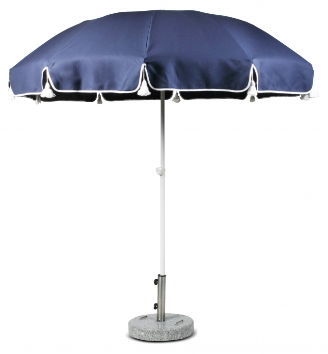 Parasoll Ø 220 cm - mörkblå