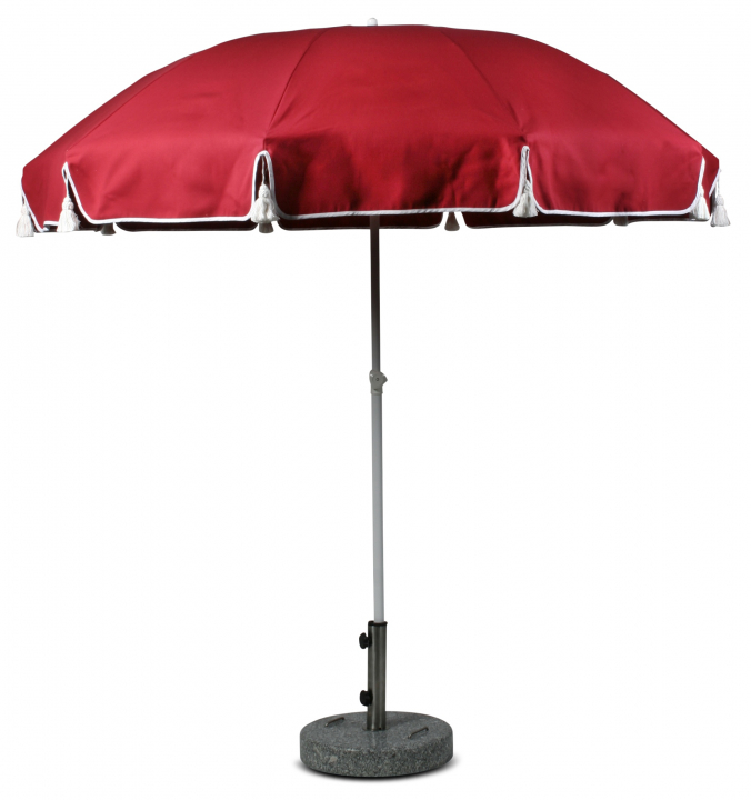 Parasoll Ø 220 cm - röd