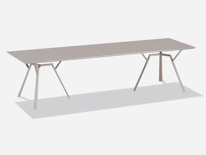 Radice Quadra bord 290x90 cm - powder grey