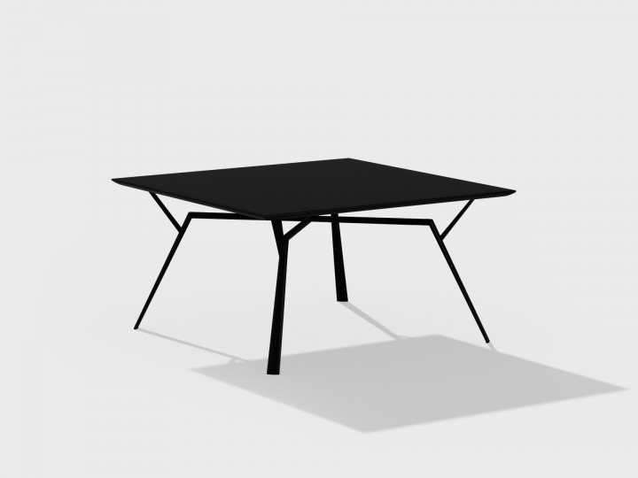 Radice Quadra bord 140x140 cm - black