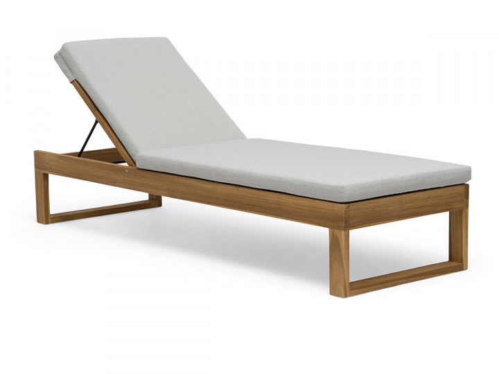 Himmelsnäs solsäng - teak/beige