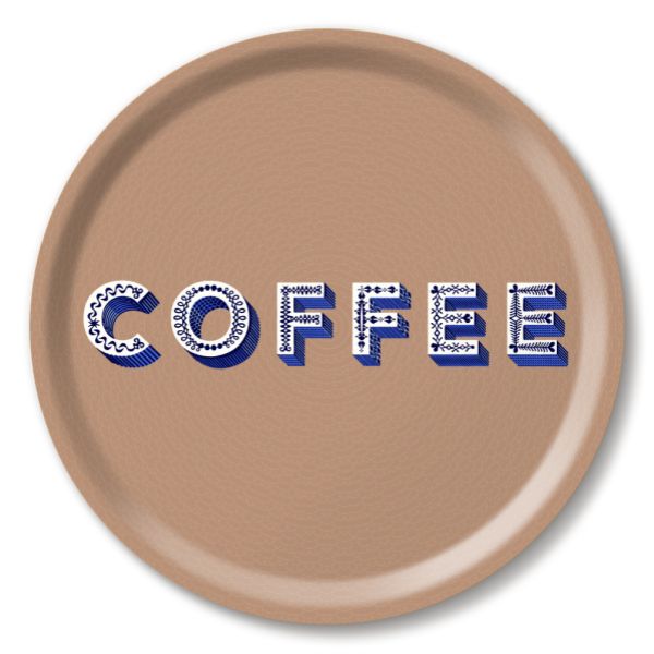 Coffee Bricka Ø 31 Cm - Brun