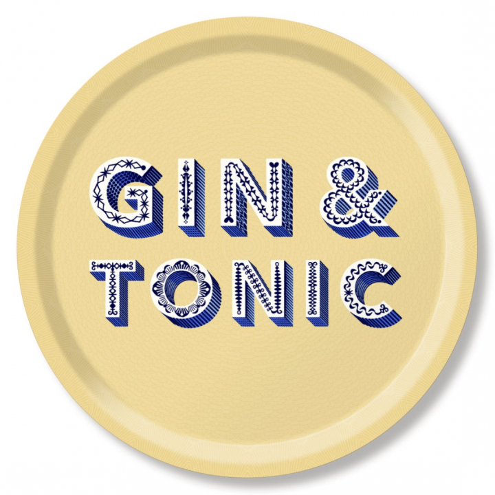 Gin & Tonic Bricka Ø 39 Cm - Cream