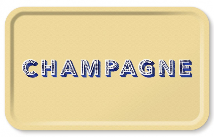Champage Bricka 53x32 Cm - Cream