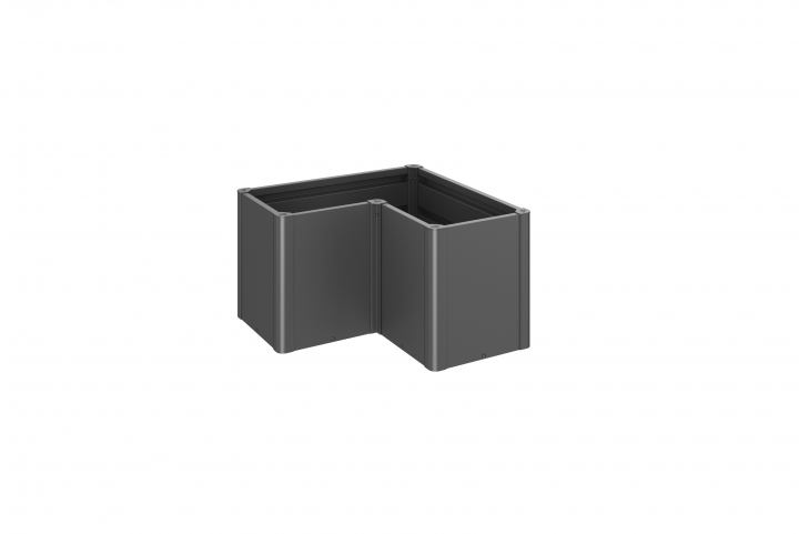 Belvedere MIDI planteringsbädd L100 - metallic mörkgrå