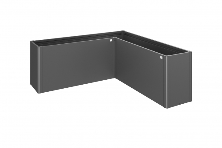 Belvedere MAXI planteringsbädd L200 - metallic mörkgrå