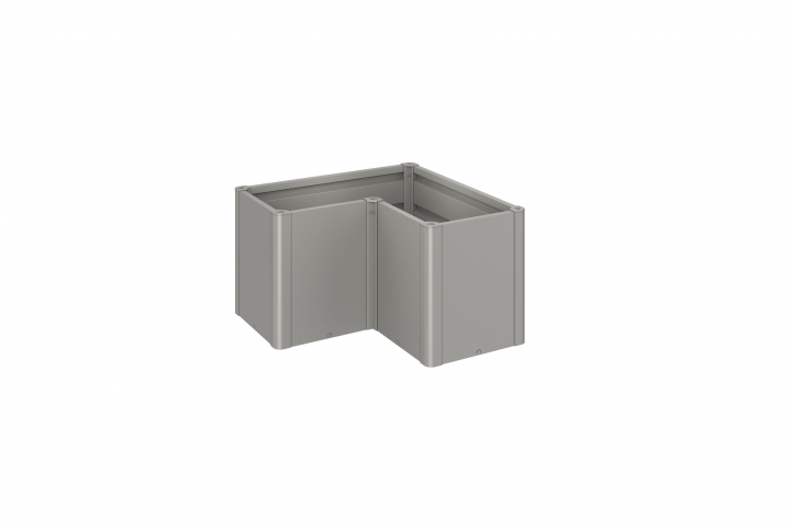 Belvedere MIDI planteringsbädd L100 - metallic kvarts-grå