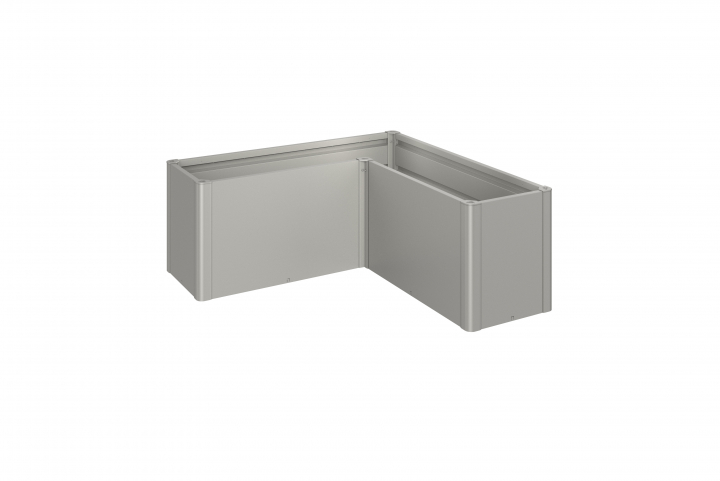 Belvedere MIDI planteringsbädd L150 - metallic kvarts-grå