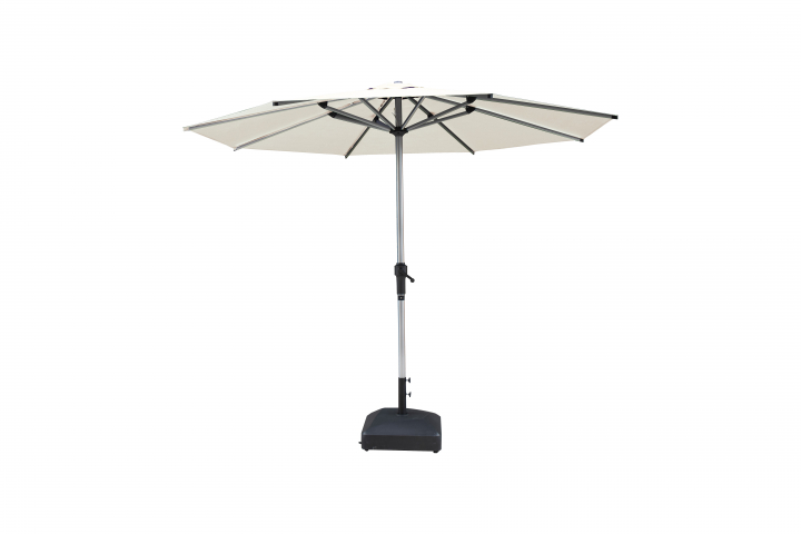 Madelina parasoll Ø 3 m - silver/beige