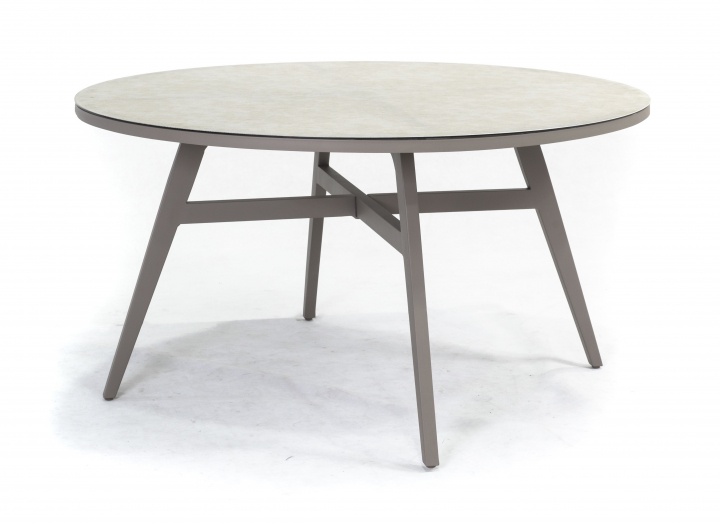 Emel matbord Ø140 cm - taupe
