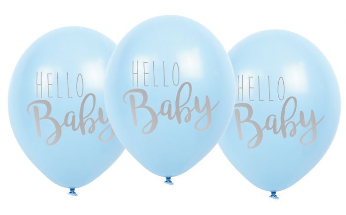 Ballonger Hello Baby - Blå