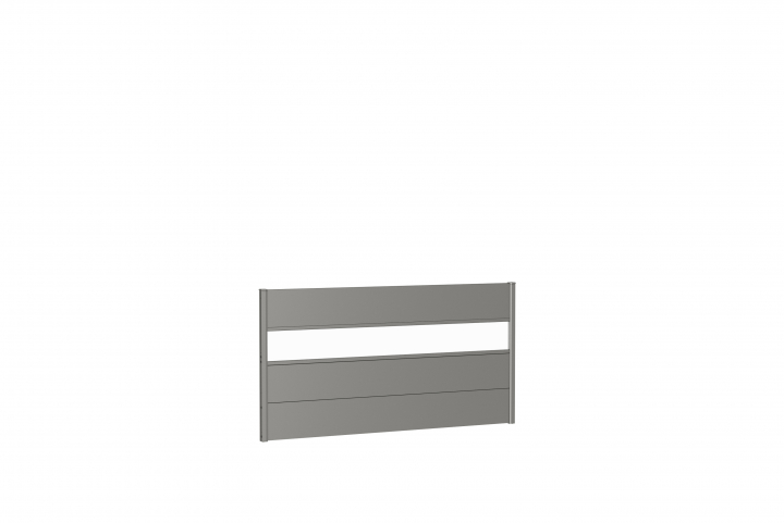 Väggpanel till Skärmvägg med glaspanel - metallic kvarts-grå