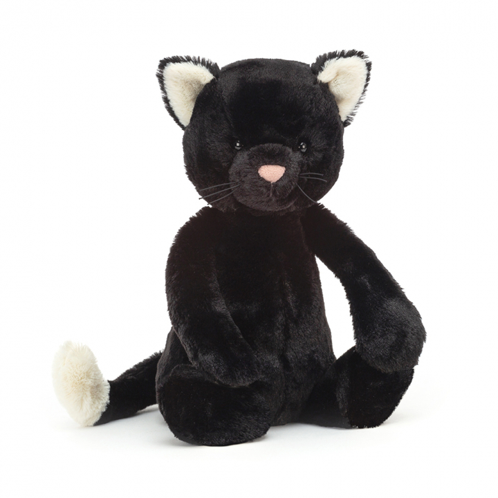 Bashful Kitten, Medium - Svart