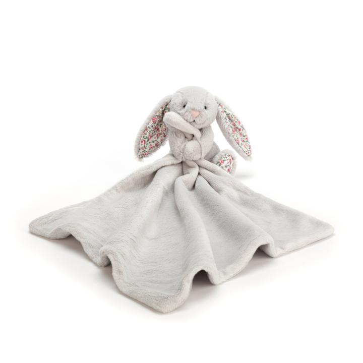 Blossom Bunny Snuttefilt - Silver