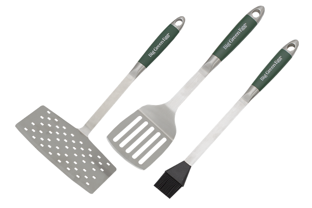 Stainless Steel Tool Set / 3 Delar Bred Stekspade, Stekspade, Pensel
