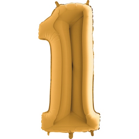 Ballongsiffror guld 0 till 9 inkl. helium-1