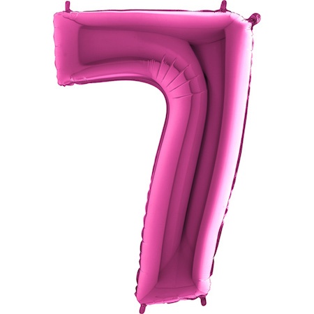 Ballongsiffror rosa 0 till 9 inkl. helium-7