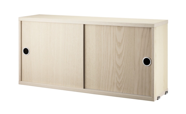 String skåp med skjutdörrar 78x20 - ask