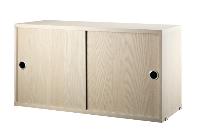 String skåp med skjutdörrar 78x30 - ask