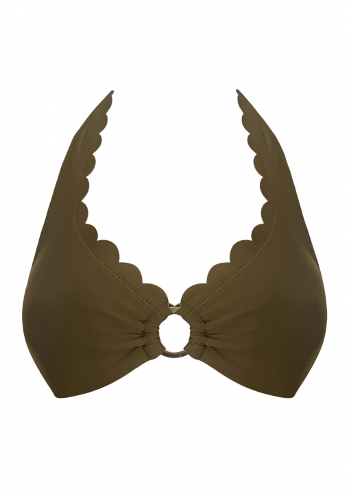Venus halter-top, 36 - dark olive