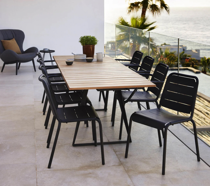 Copenhagen matgrupp - lava grey/teak