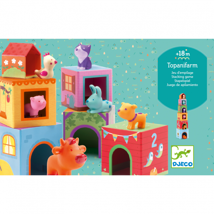 Topanifarm byggklossar, 6-pack