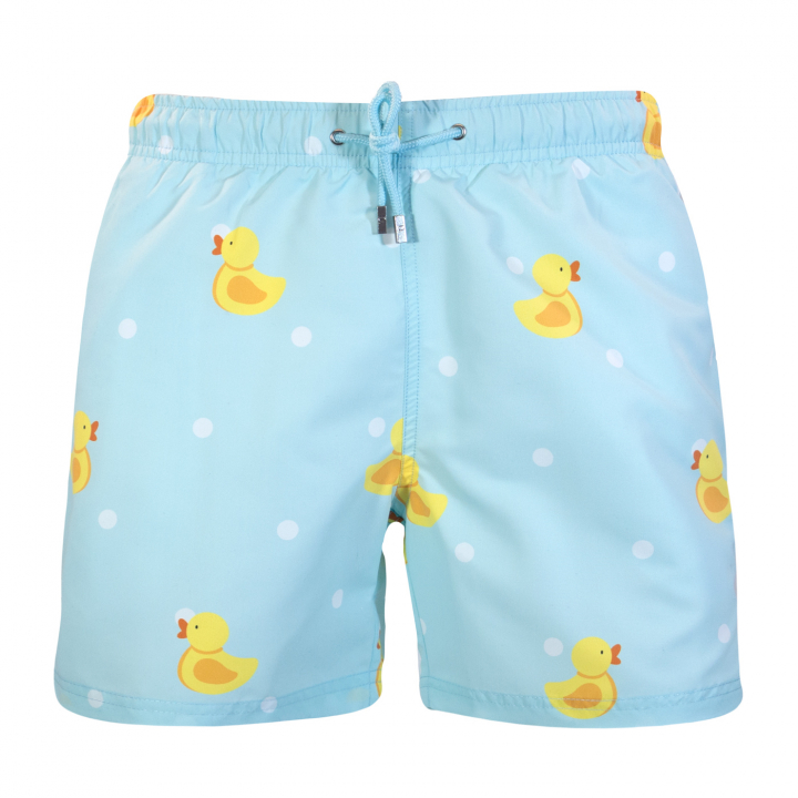 Ducks Badshorts, 128 Cm - Ljusblå