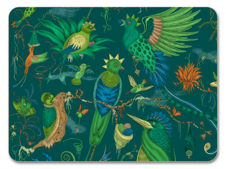 Quetzal Underlägg 29x21 Cm - Teal