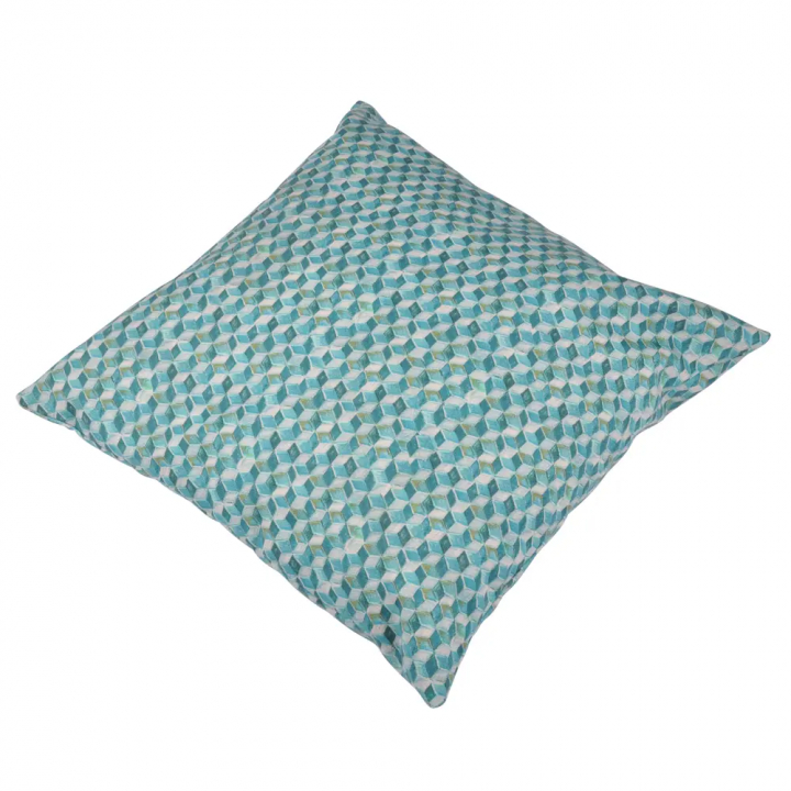 Prydnadskudde, allväders 60 x 60 cm - Diagonal blue