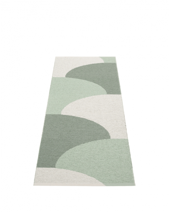 Hill matta, 70 x 360 cm - army/misty mint/fossil grey