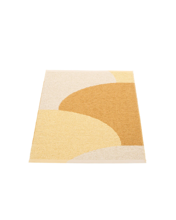 Hill matta, 70 x 90 cm - ochre/pale yellow/cream
