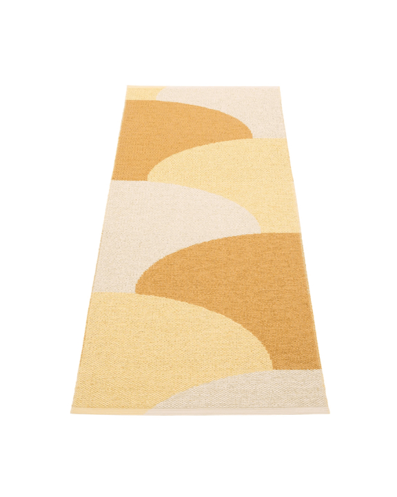 Hill matta, 70 x 180 cm - ochre/pale yellow/cream