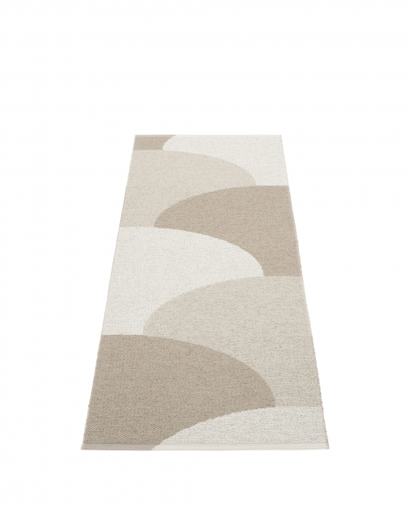 Hill matta, 70 x 360 cm - dark linen/linen/fossil grey