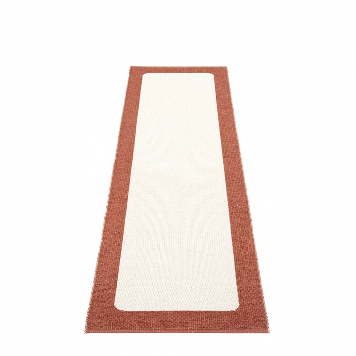 Ilda matta - brick/vanilla 70x240 cm