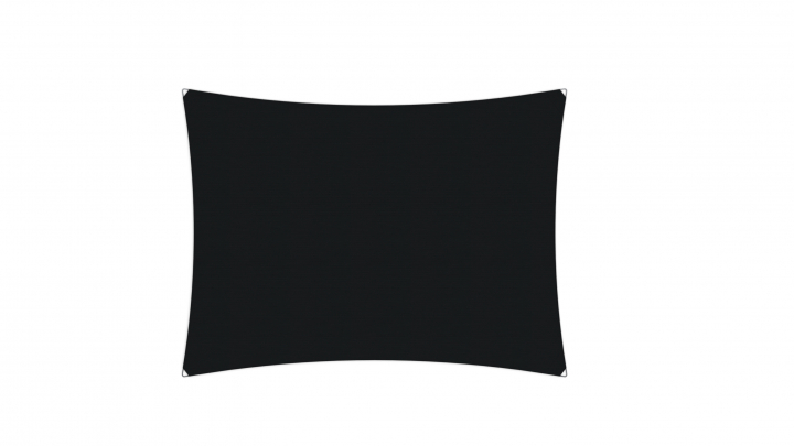 Ingenua solsegel, rectangle 400x300 cm - Black