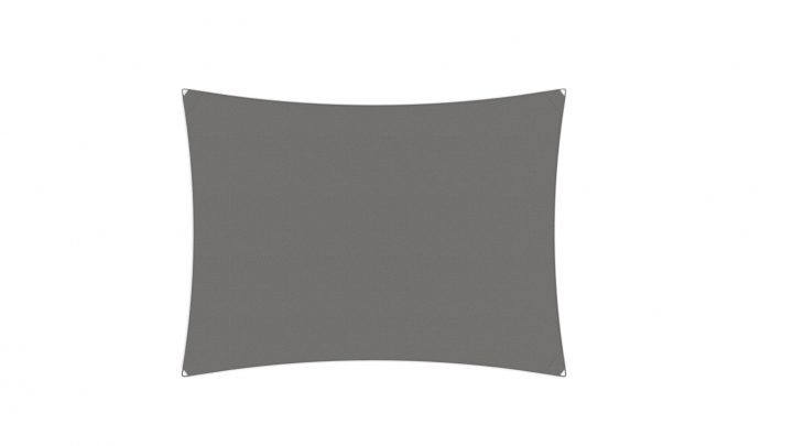 Ingenua solsegel, rectangle 400x300 cm - Grey