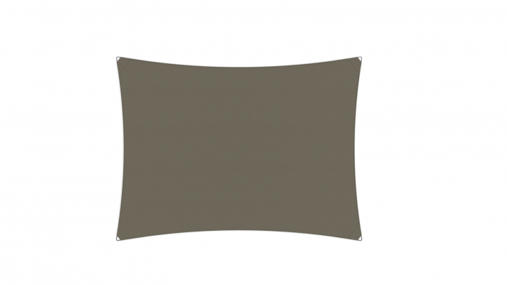 Ingenua solsegel, rectangle 400x300 cm - Taupe
