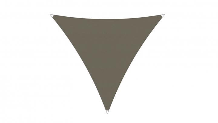 Ingenua solsegel, triangle 400x400x400 cm - Taupe