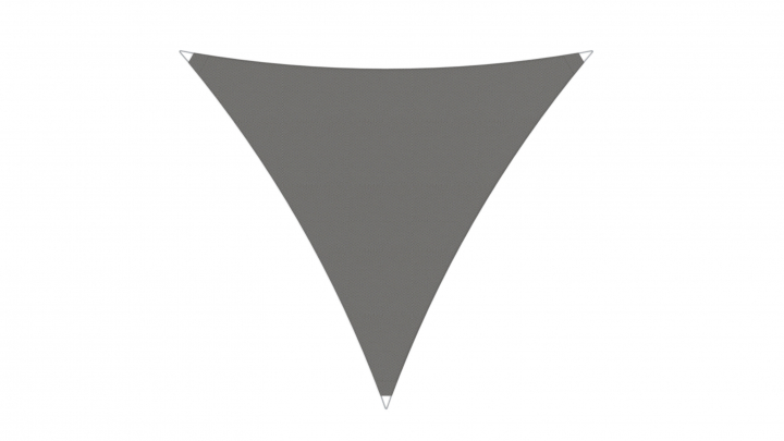 Ingenua solsegel, triangle 500x500x500 cm - Grey