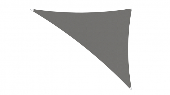 Ingenua solsegel, 90° triangel 640x500x400 cm - Grey