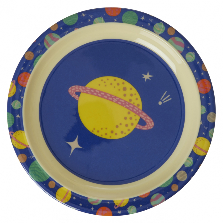 Galaxy Melamin Tallrik - Dark Blue