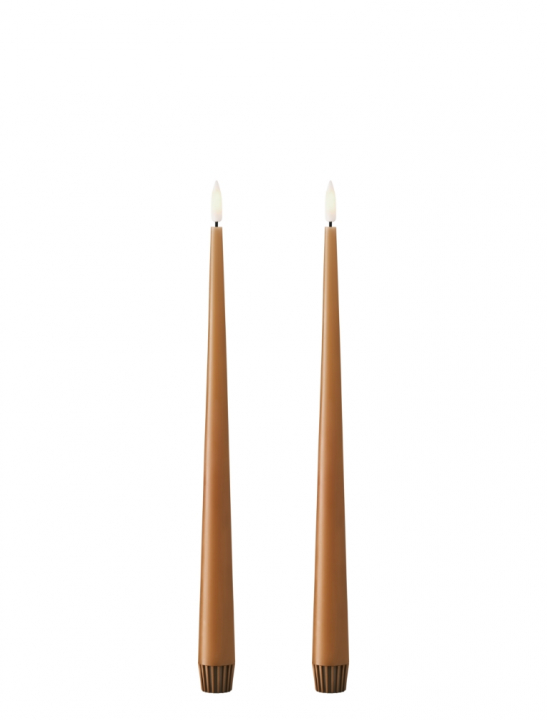 LED kronljus 30 cm, 2-pack - raw toffee